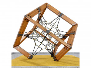 어린이 놀이 밧줄 콤플렉스 큐브 3D 모델