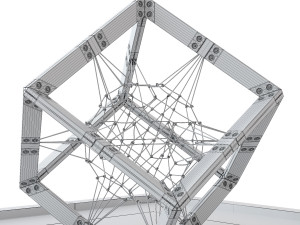 Childrens play rope complex Cube 3D Модель