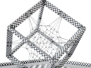 Childrens play rope complex Cube 3D Модель