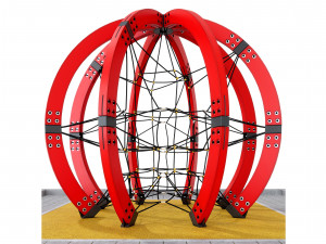 Childrens play rope complex Sphere 3D Model