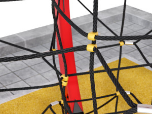 Childrens play rope complex Sphere Modelo 3D