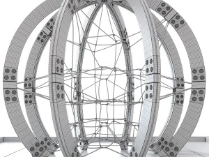 Childrens play rope complex Sphere 3D Model