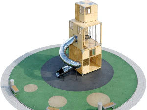 Childrens play complex Tower 3D Model