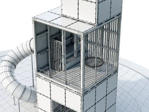 Childrens play complex Tower 3D Model