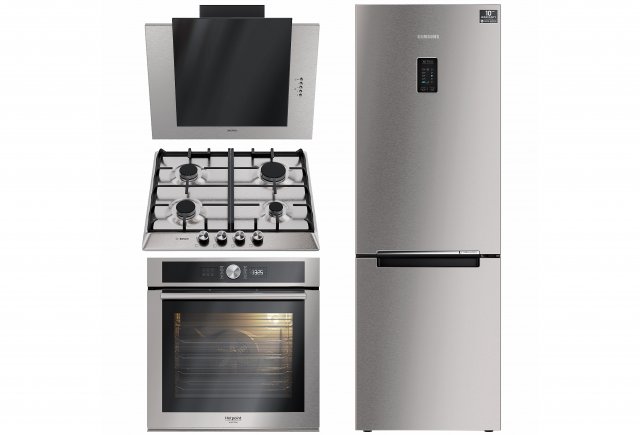 Fridge and gas stove set shop