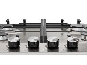 Kitchen appliances set Hood oven refrigerator hob 3D Model