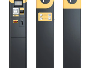 Parking meter Paid automatic parking Street parking terminal 3D Model