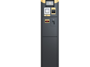 Parking meter Paid automatic parking Street parking terminal Modello 3D