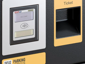 Parking meter Paid automatic parking Street parking terminal 3D Model