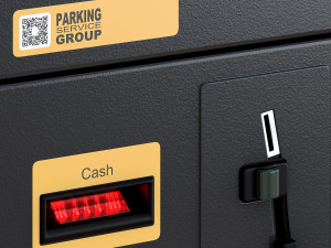 Parking meter Paid automatic parking Street parking terminal Modello 3D