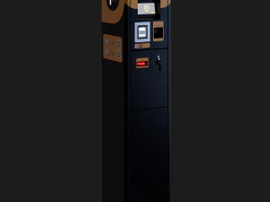 Parking meter Paid automatic parking Street parking terminal 3D Model