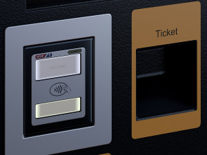 Parking meter Paid automatic parking Street parking terminal Modello 3D