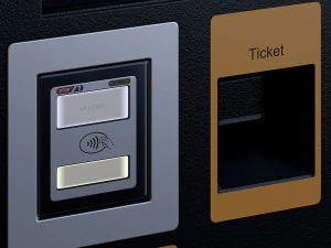 Parking meter Paid automatic parking Street parking terminal 3D Model