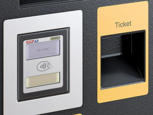 Parking meter Paid automatic parking Street parking terminal 3D Model