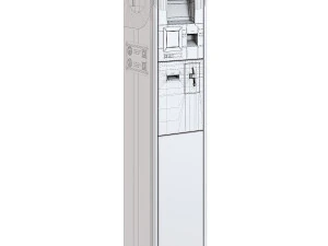 Parking meter Paid automatic parking Street parking terminal 3D Model