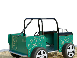 Spring swing for a playground Willy Jeep HAGS 3D-Modell