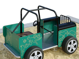 Spring swing for a playground Willy Jeep HAGS 3D Model