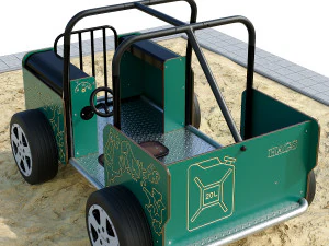 Spring swing for a playground Willy Jeep HAGS 3D Model