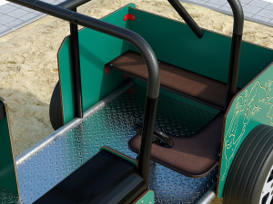 Spring swing for a playground Willy Jeep HAGS 3D-Modell