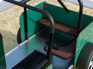 Spring swing for a playground Willy Jeep HAGS 3D Model
