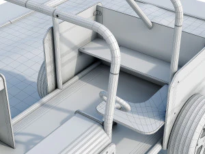 Spring swing for a playground Willy Jeep HAGS 3D Model