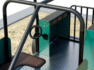 Spring swing for a playground Willy Jeep HAGS 3D-Modell
