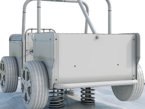 Spring swing for a playground Willy Jeep HAGS 3D-Modell