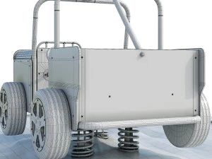 Spring swing for a playground Willy Jeep HAGS 3D Model
