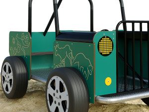 Spring swing for a playground Willy Jeep HAGS 3D-Modell
