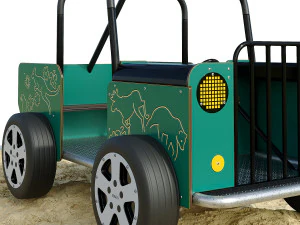 Spring swing for a playground Willy Jeep HAGS 3D Model