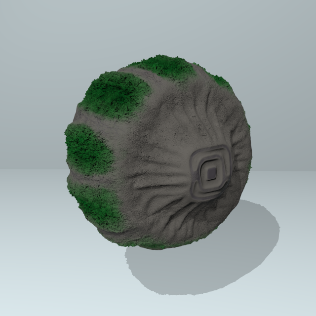 floating stone organism 3Dモデル .c4d .max .obj .3ds .fbx .stl .blend 