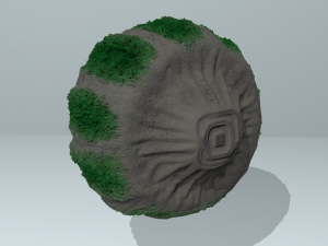 floating stone organism 3Dモデル