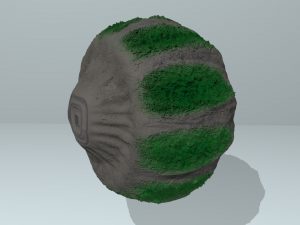 floating stone organism 3Dモデル