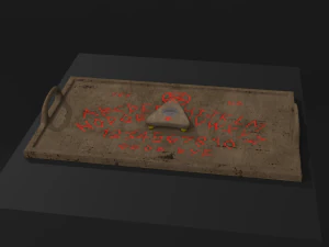tabuleiro ouija assustador Modelo 3D