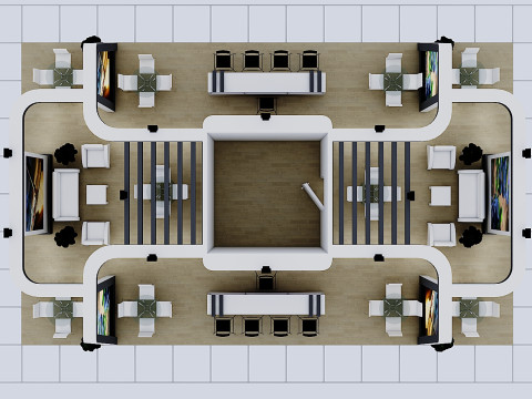 Exhibition Stand 1 3D Model