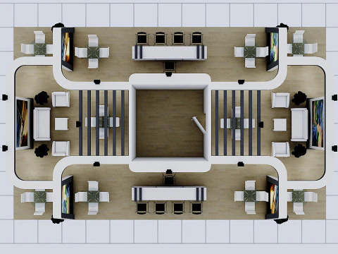 Exhibition Stand 1 3D Model