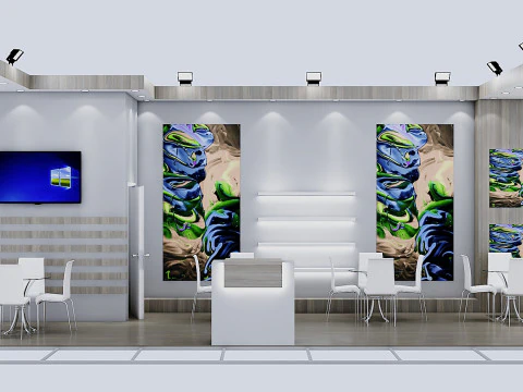 Виставковий стенд 2 3D Модель