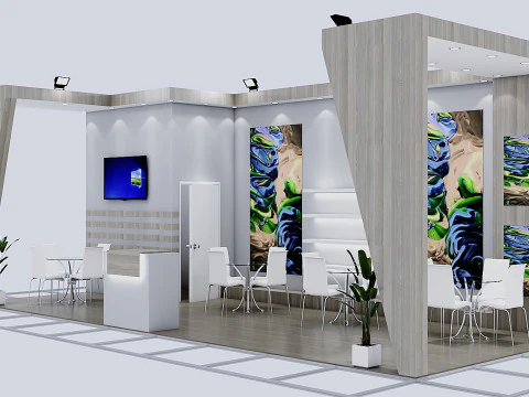 展示ブース2 3Dモデル