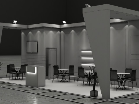 Exhibition Stand 2 3D Model