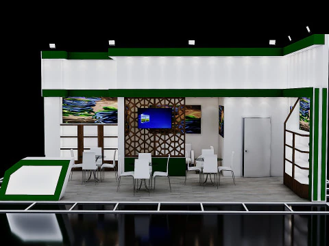 Виставковий стенд 4 3D Модель