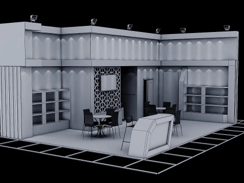 Exhibition Stand 4 3D Model