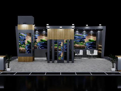 Виставковий стенд 8 3D Модель
