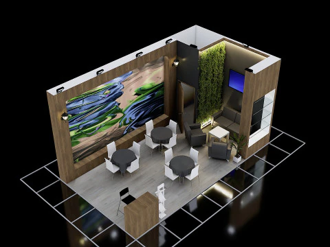 展示ブース10 3Dモデル