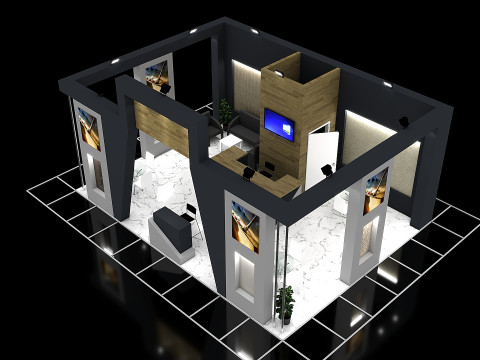 Exhibition Stand 15 Model 3D