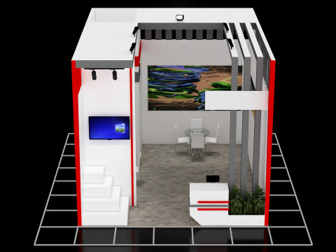 Exhibition Stand 17 Modèle 3D