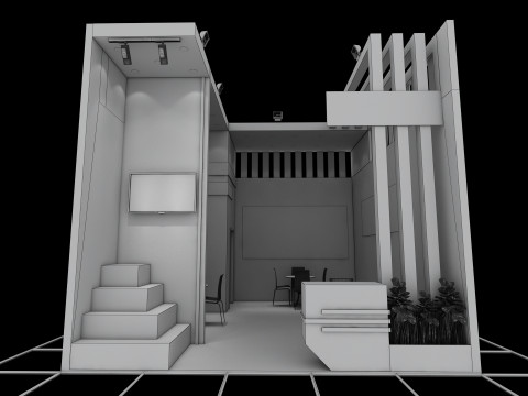 Exhibition Stand 17 Modèle 3D