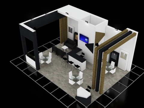 Exhibition Stand 16 3D Model