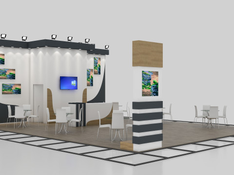 Exhibition Stand 18 3D Модель