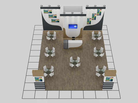 Exhibition Stand 18 3D Модель