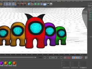 among us all pack in cinema 4d 3D 模型
